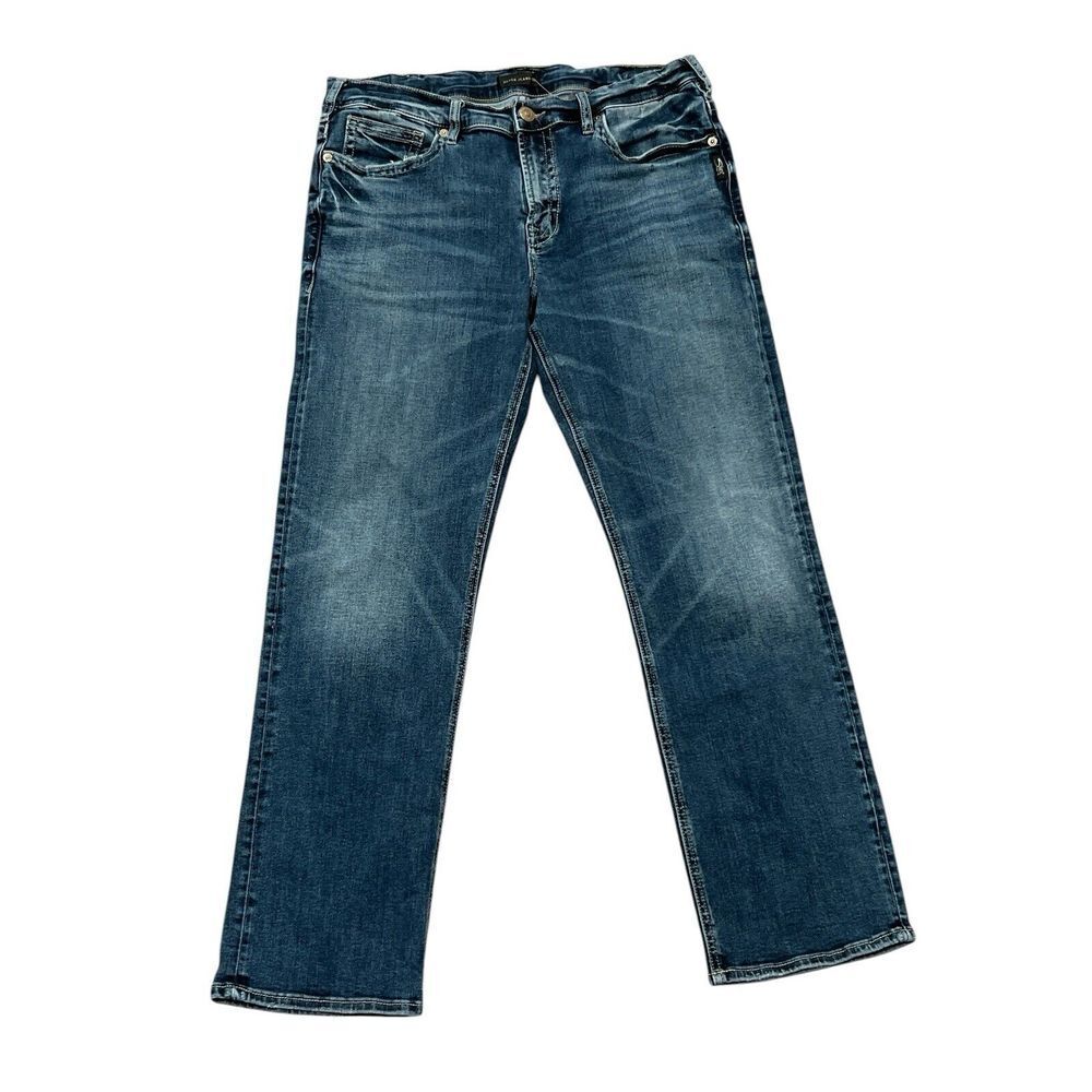 MENS SILVER JEANS CO GRAYSON WESTERN GLOVE WORKS BLUE DENIM JEANS 32 X 3…